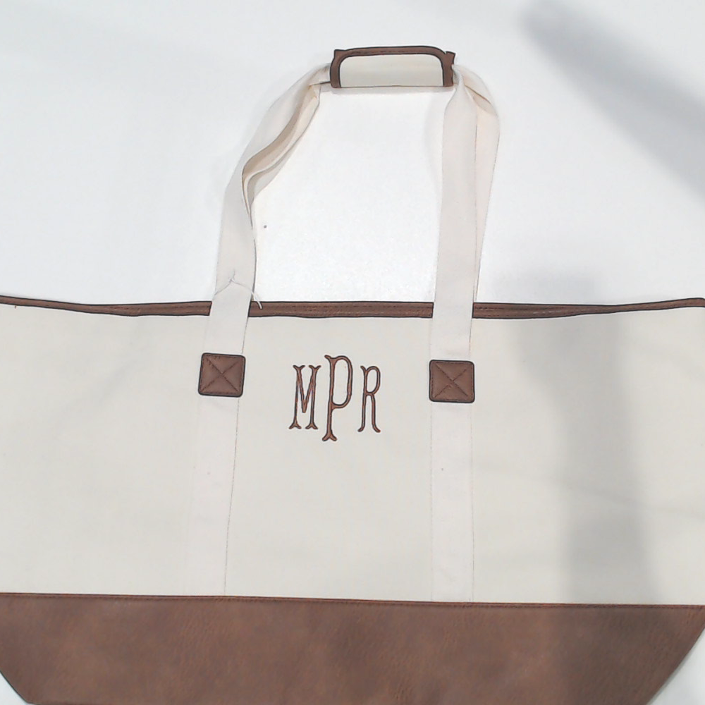 BLOOPER BAG: Monogrammed Extra Large Tote Bag