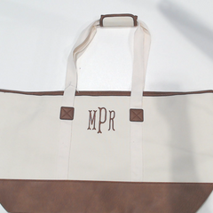 BLOOPER BAG: Monogrammed Extra Large Tote Bag