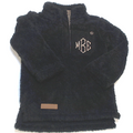 BLOOPER KIDS: Monogrammed Kids Leopard Sherpa Pullover
