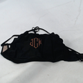 BLOOPER SWIM: Monogrammed Scalloped High Neck Bikini Top