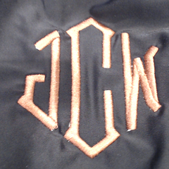 BLOOPER SWIM: Monogrammed Scalloped High Neck Bikini Top