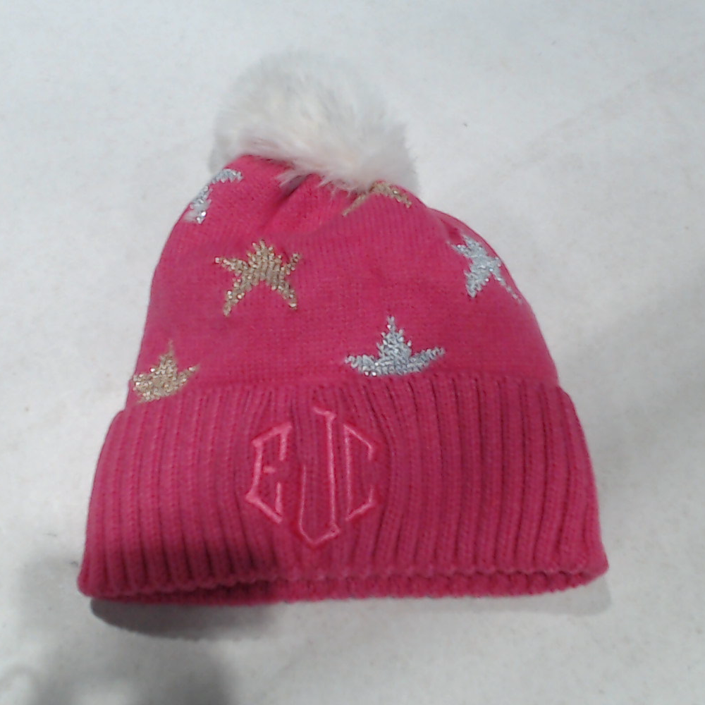 BLOOPER ACCESSORY: Monogrammed Pom Pom Beanie