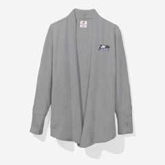 georgia southern eagles sweatshirt cardigan in heathered gray
