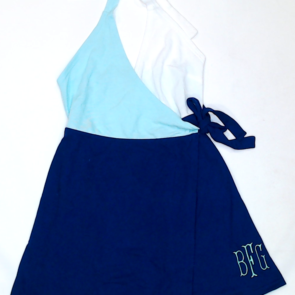 BLOOPER SWIM: Monogrammed Wrap Cover  Up