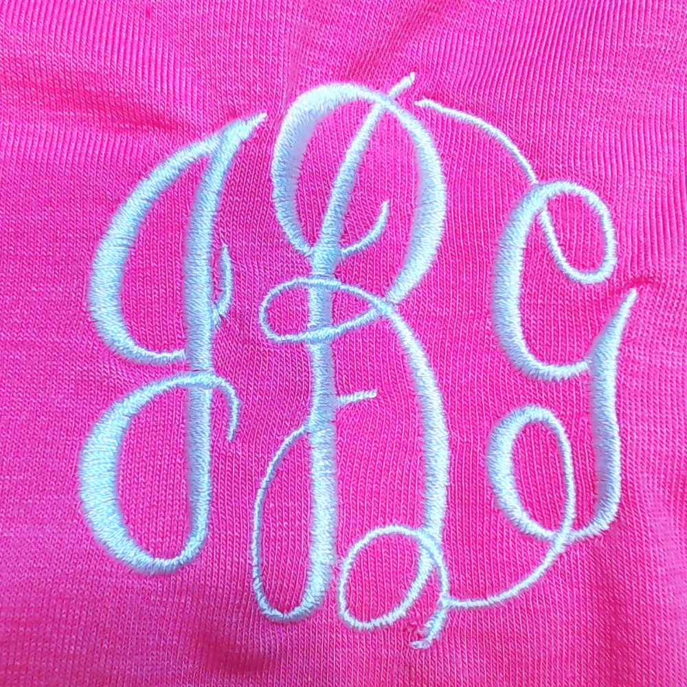 BLOOPER KIDS: Monogrammed Girls Flutter Sleeve Dress