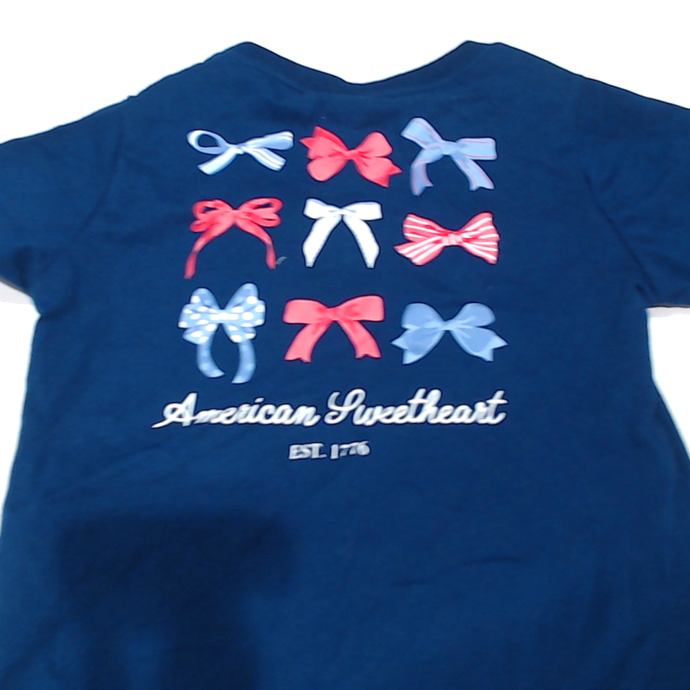 BLOOPER KIDS: Monogrammed Kids America T-Shirt