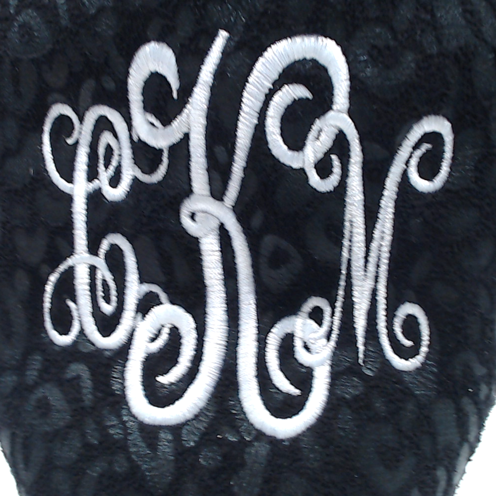 BLOOPER SHOES: Monogrammed Sherpa Tie Booties