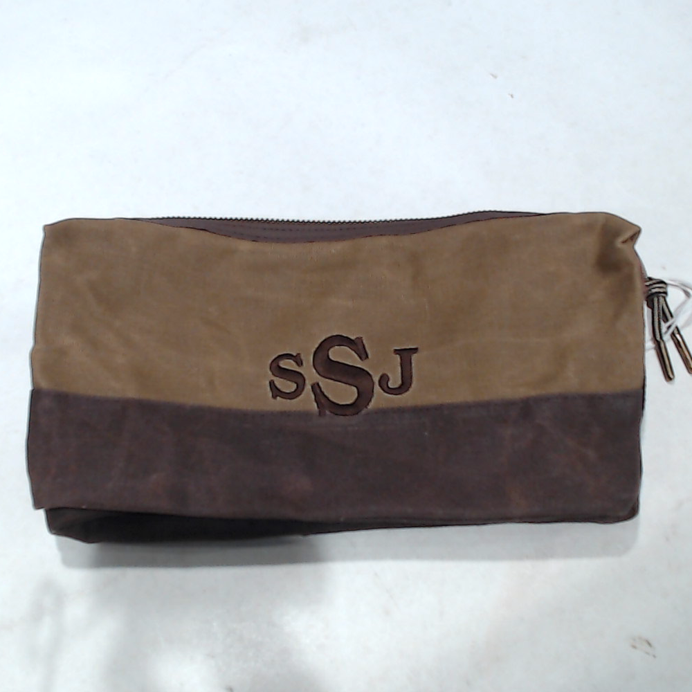 BLOOPER ACCESSORY: Personalized Waxed Canvas Dopp Kit