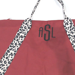 BLOOPER BAG: Monogrammed Weekend Bag