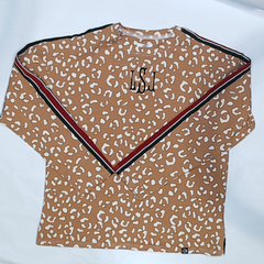 BLOOPER KIDS: Monogrammed Kids Striped Sleeve Shirt