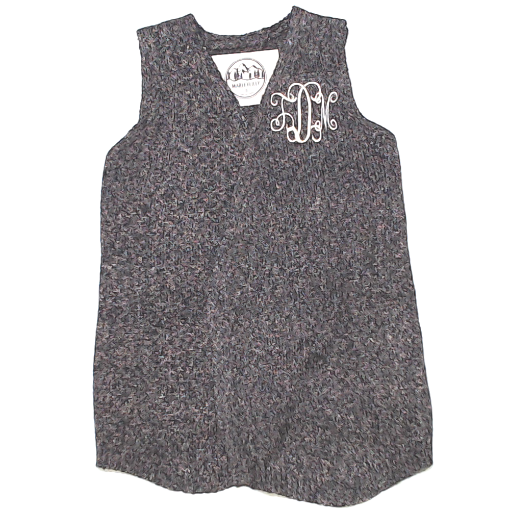 BLOOPER KIDS: Monogrammed Youth Knit Vest