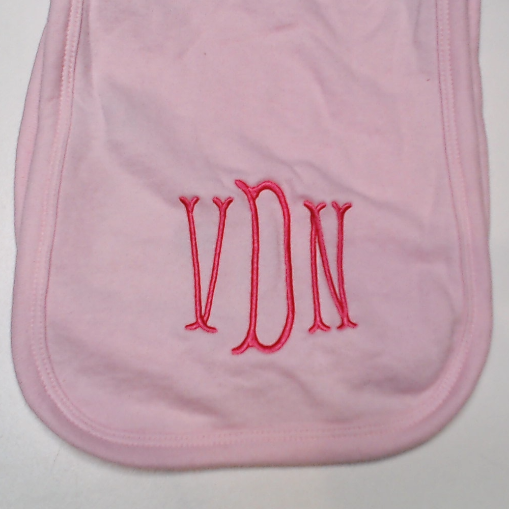 BLOOPER KIDS: Monogrammed Baby Terry Burp Cloth
