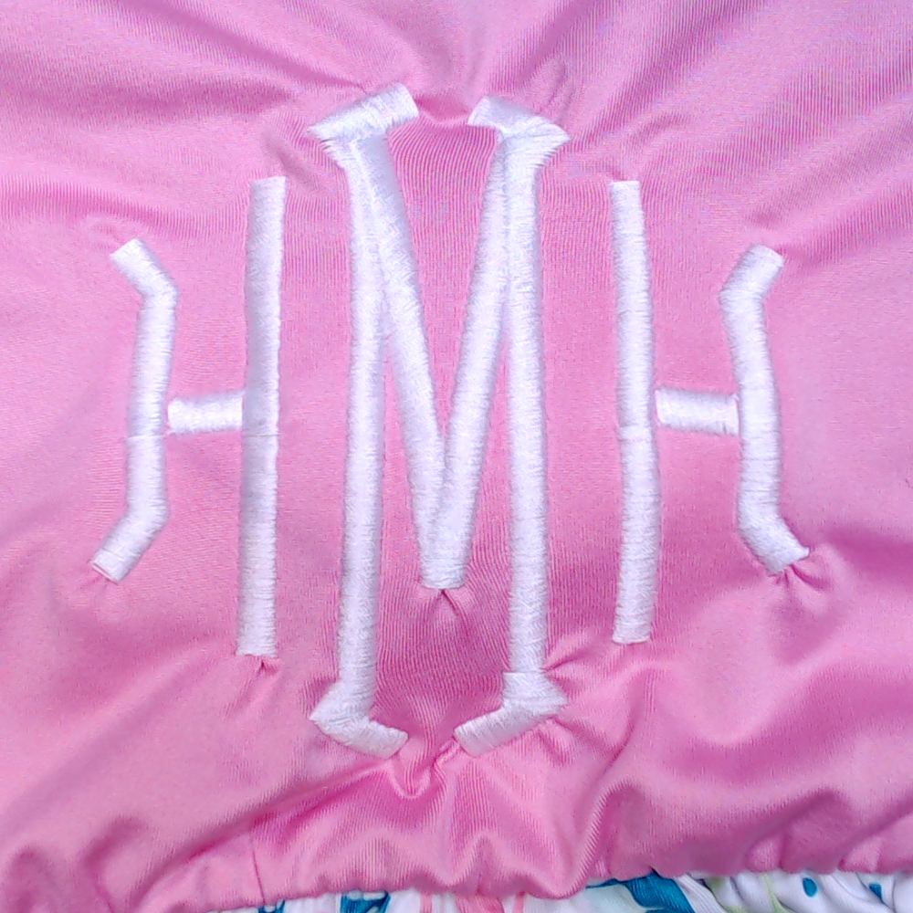 BLOOPER SWIM: Monogrammed Beach Cover Up