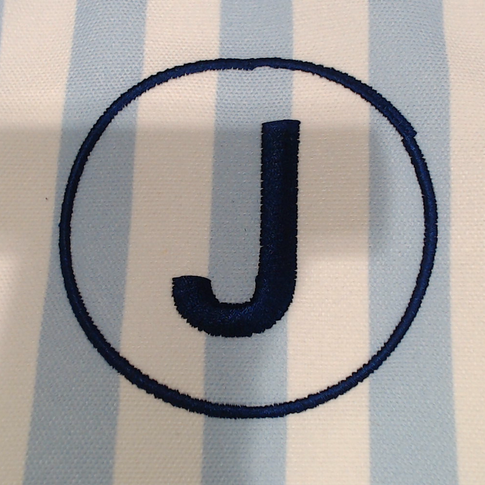 BLOOPER BAG: Monogrammed Striped Tote