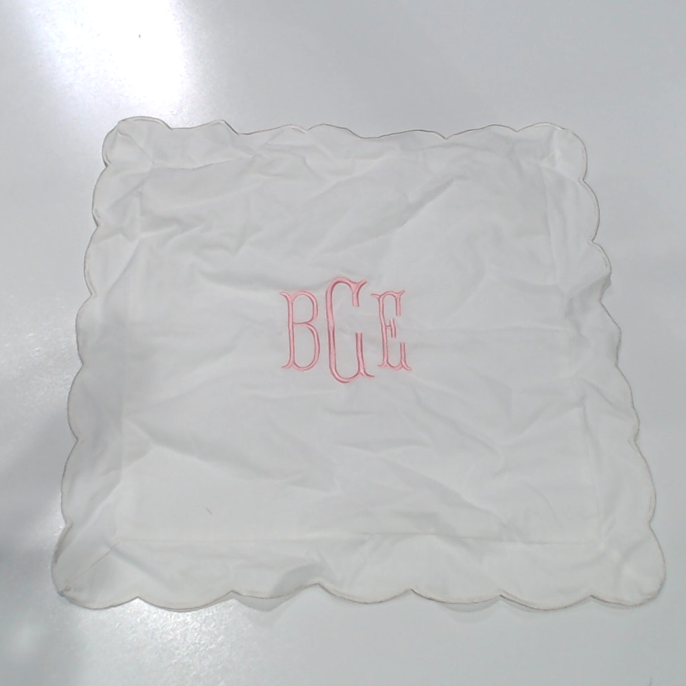 BLOOPER ACCESSORY: Monogrammed Pillow Sham