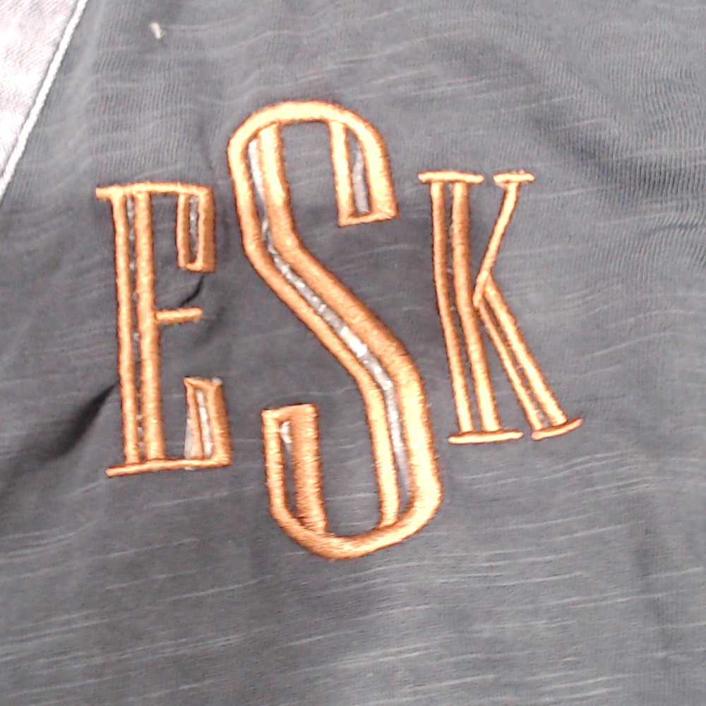 BLOOPER CLOTHING: Monogrammed Henley