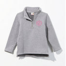 Monogrammed Kids Pullover Sweatshirt | Heathered Gray