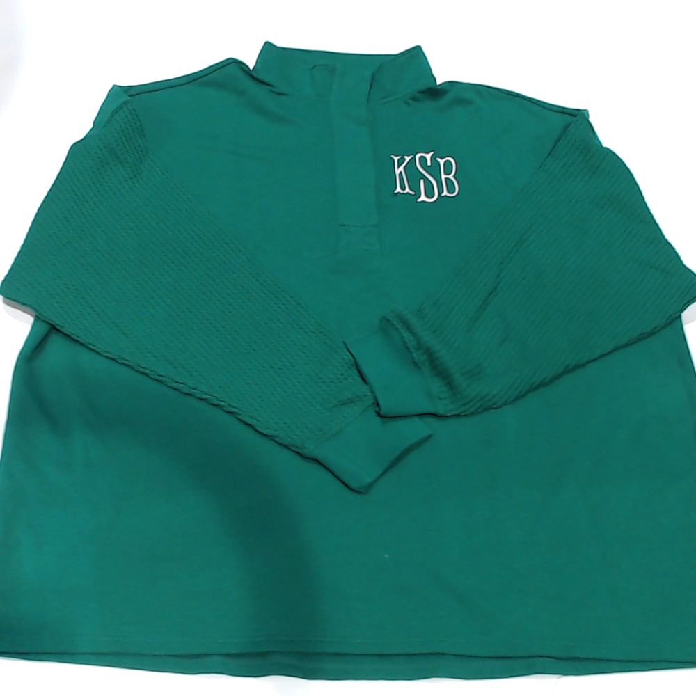 BLOOPER CLOTHING: Monogrammed Waffle Snap Pullover