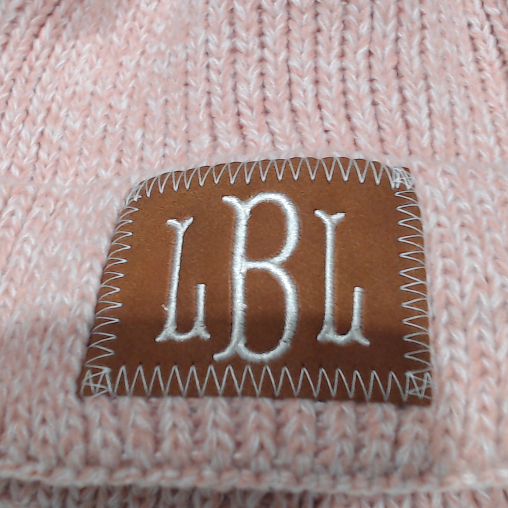 BLOOPER KIDS: Monogrammed Kids Pom Pom Beanie