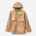 Monogrammed New England Rain Jacket in Gold Leopard