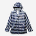 Monogrammed New England Rain Jacket in Navy Stripes