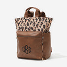Monogrammed Commuter Backpack | Classic Cheetah