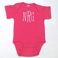 BLOOPER KIDS: Monogrammed Baby Short Sleeve Bodysuit