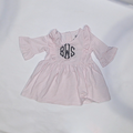 BLOOPER KIDS: Monogrammed Kids Ruffle Dress