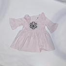 BLOOPER KIDS: Monogrammed Kids Ruffle Dress