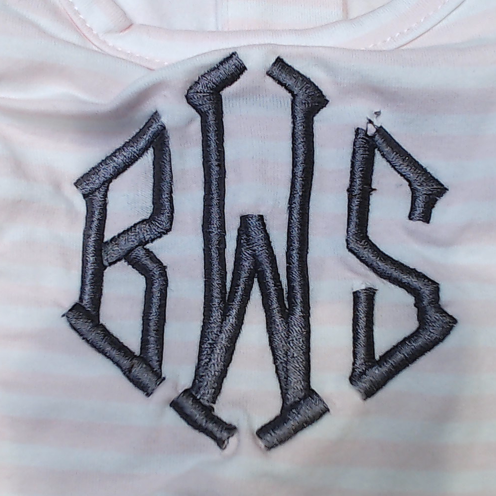 BLOOPER KIDS: Monogrammed Kids Ruffle Dress