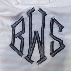 BLOOPER KIDS: Monogrammed Kids Ruffle Dress