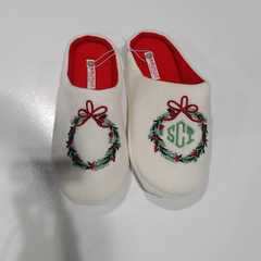BLOOPER SHOES: Monogrammed Slippers