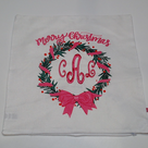 BLOOPER ACCESSORY: Monogrammed Christmas Pillow Sham