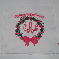 BLOOPER ACCESSORY: Monogrammed Christmas Pillow Sham
