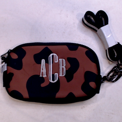 BLOOPER BAG: Monogrammed Neoprene Phone Crossbody
