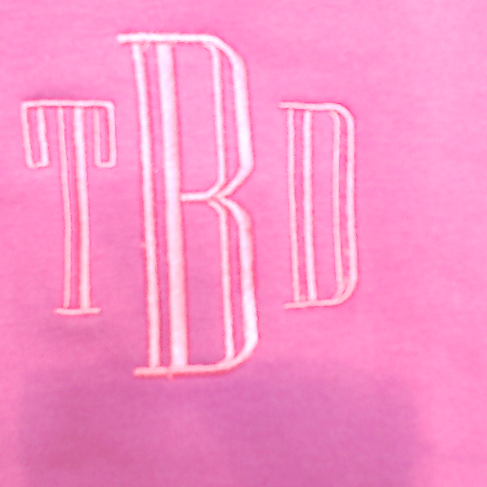 BLOOPER CLOTHING: Monogrammed Open Back Sweatshirt