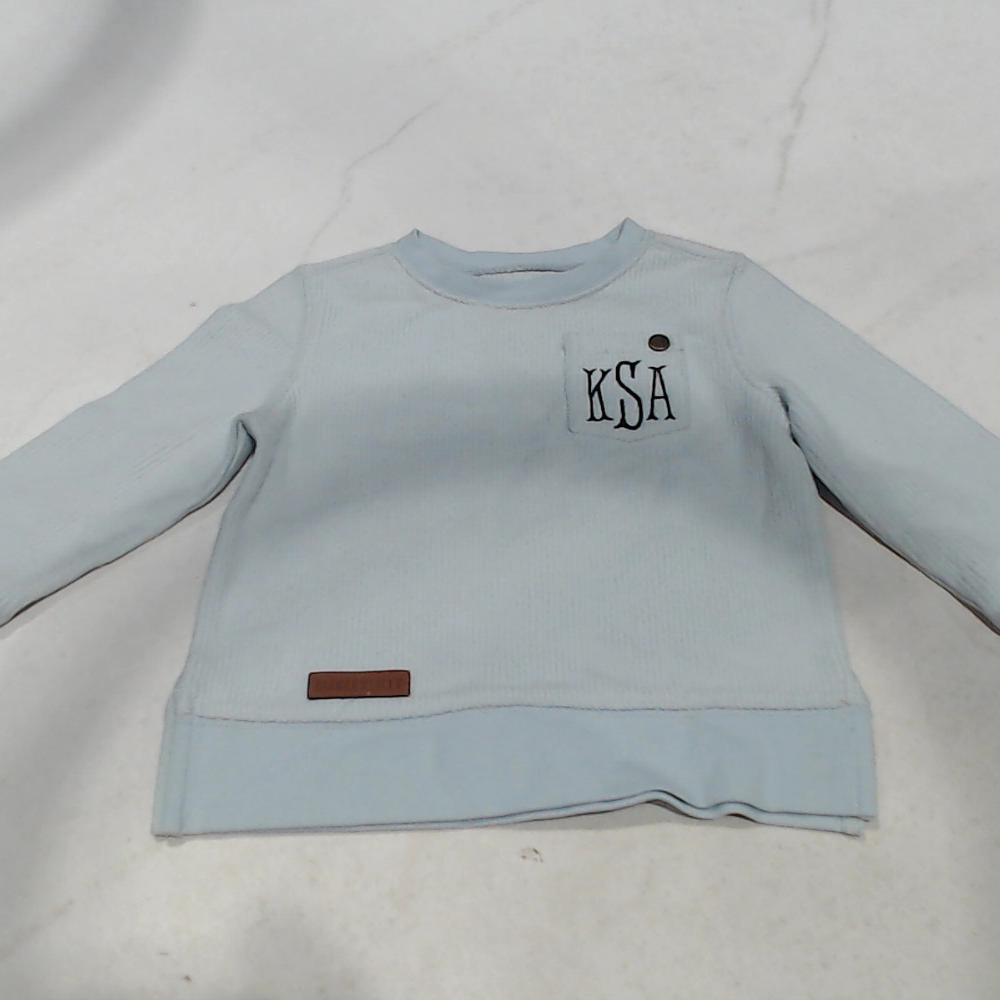 BLOOPER KIDS: Monogrammed Kids Corded Sweatshirt