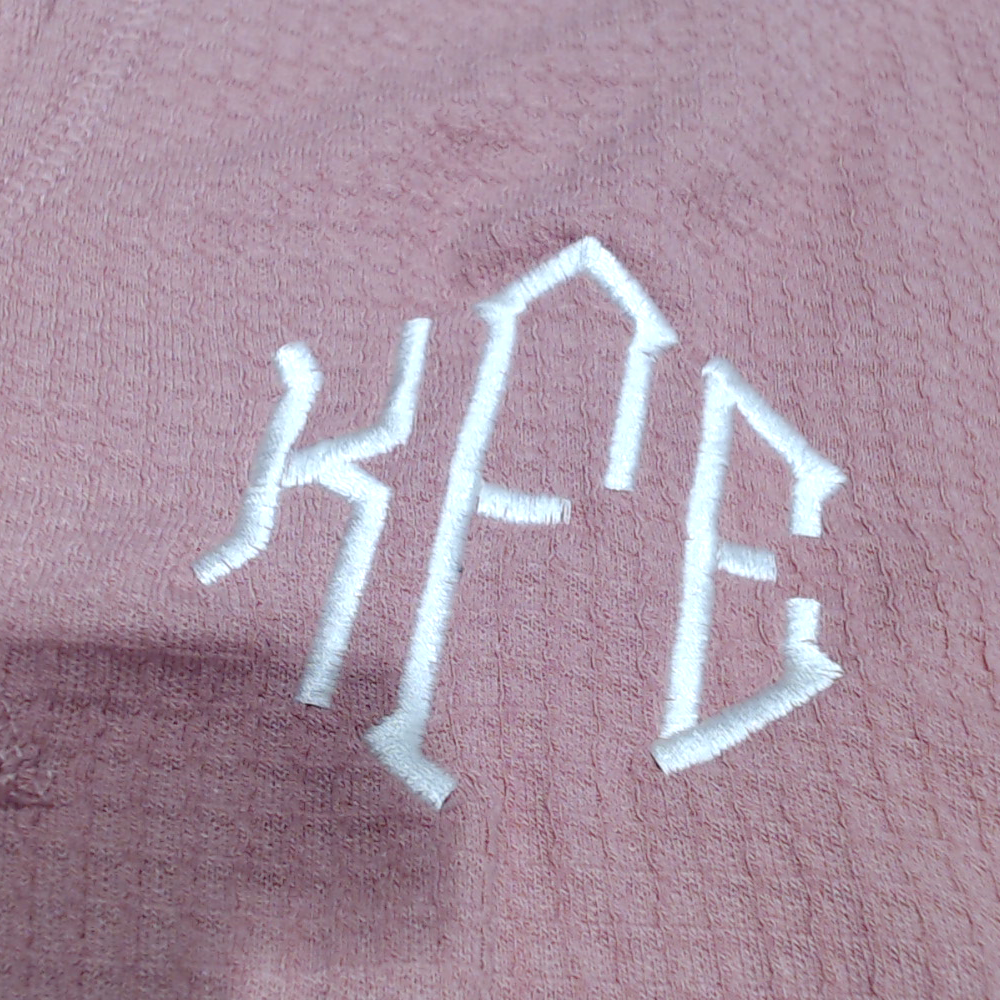 BLOOPER CLOTHING: Monogrammed Waffle Shirt