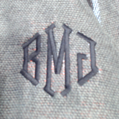 BLOOPER CLOTHING: Monogrammed Aztec Poncho