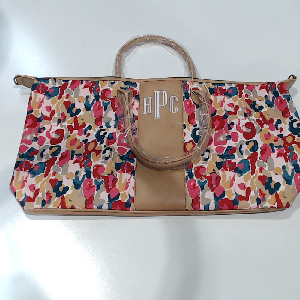 BLOOPER BAG: Monogrammed Leopard Weekender