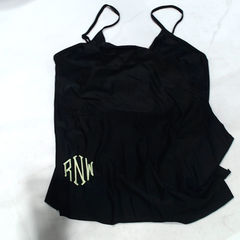 BLOOPER SWIM: Monogrammed Ruched Tankini