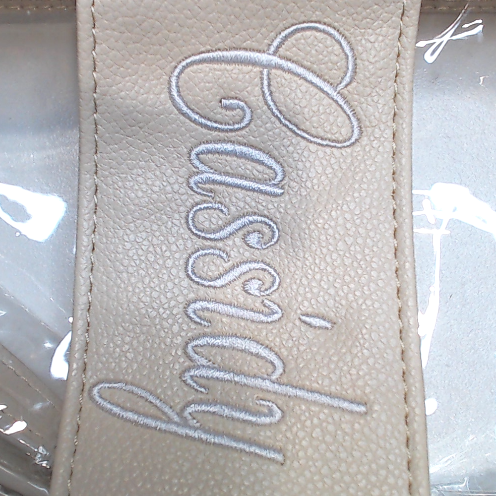 BLOOPER BAG: Monogrammed Clear Stadium Crossbody Bag