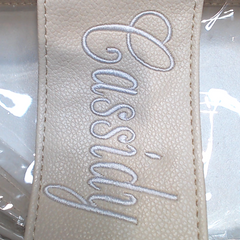 BLOOPER BAG: Monogrammed Clear Stadium Crossbody Bag