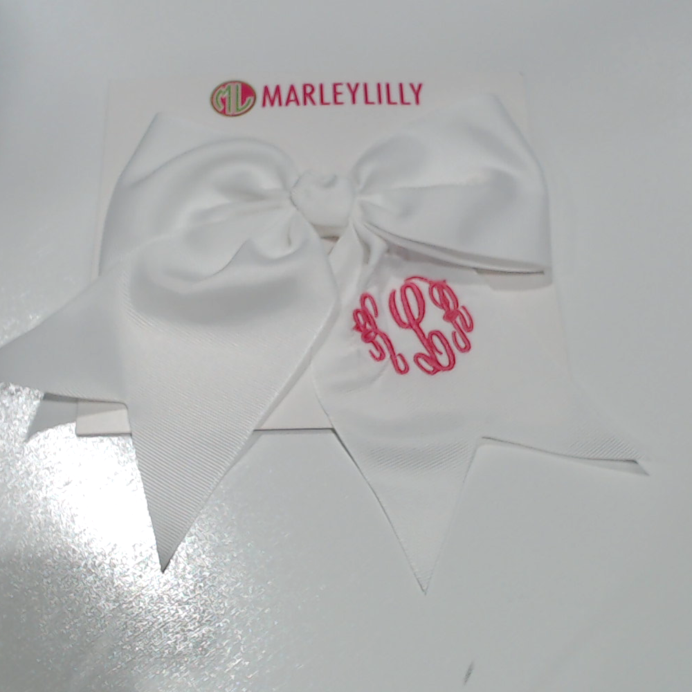 BLOOPER KIDS: Monogrammed Girls Hair Bow