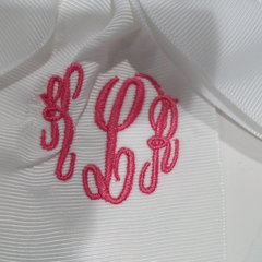 BLOOPER KIDS: Monogrammed Girls Hair Bow