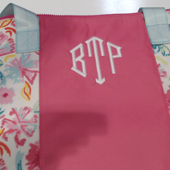BLOOPER ACCESSORY: Monogrammed Weekend Bag