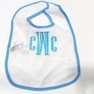 BLOOPER KIDS: Monogrammed Outline Baby Bib