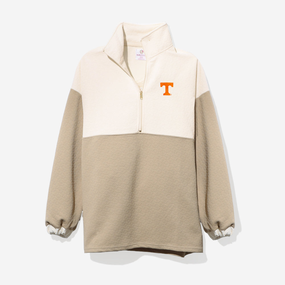 Tennessee Quilted Pullover Tunic in Tan