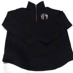 BLOOPER BAG: Monogrammed Quarter Zip Sweatshirt