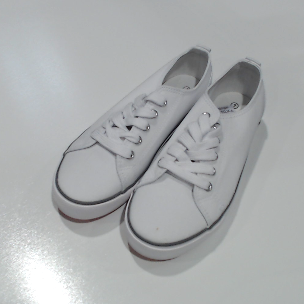 BLOOPER SHOES: BLANK White Sneakers